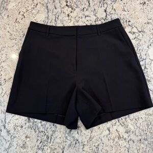 Express Editor Black Tailored Shorts Size 14 Stretch Workwear Career Shorts